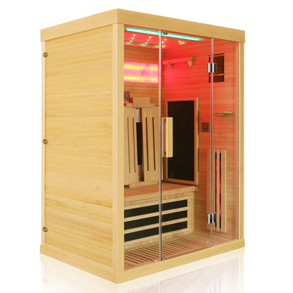 Dewello Infrarotkabine SALTCOATS 135x105 Dual-Therm