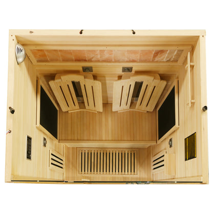 Dewello Infrarotkabine SALTCOATS 135x105 Dual-Therm