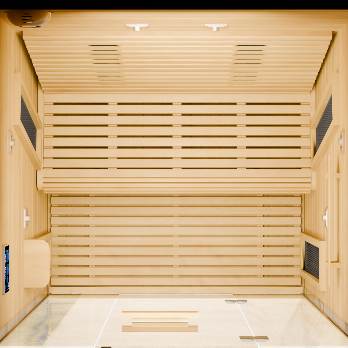 Dewello Infrarotkabine PALERMO 135x120 Dual-Therm