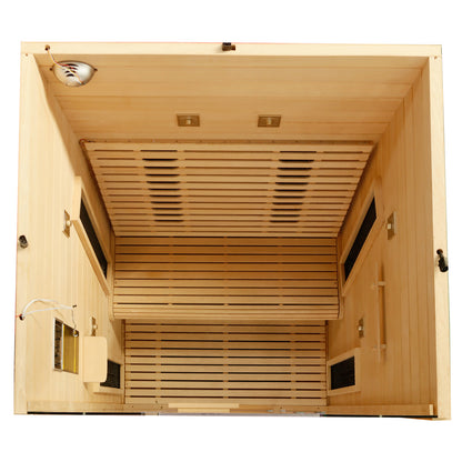 Dewello Infrarotkabine PALERMO 135x120 Dual-Therm