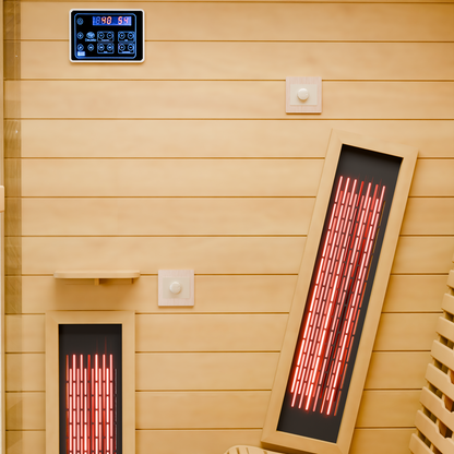 Dewello Infrarotkabine PALERMO 135x120 Dual-Therm