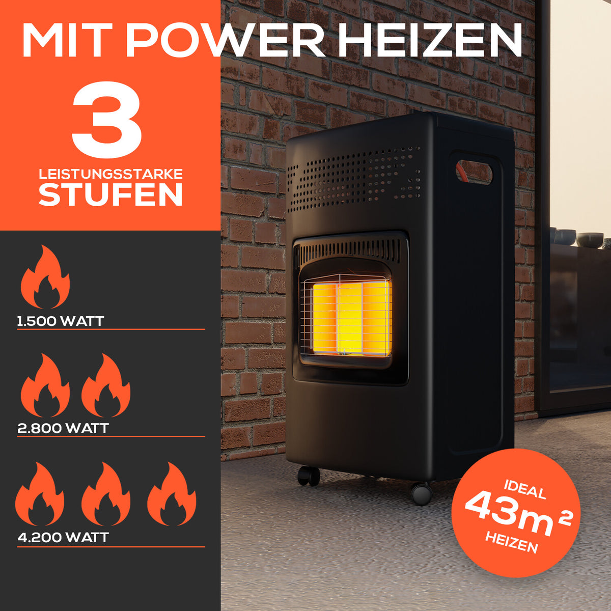 TroniTechnik Heizgerät Gasheizer Heizung