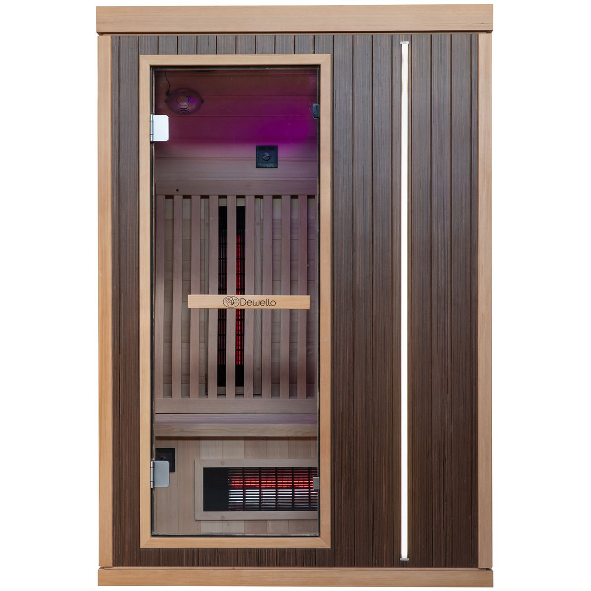 Dewello Infrarotkabine MELVILLE 130x105 Dual-Therm