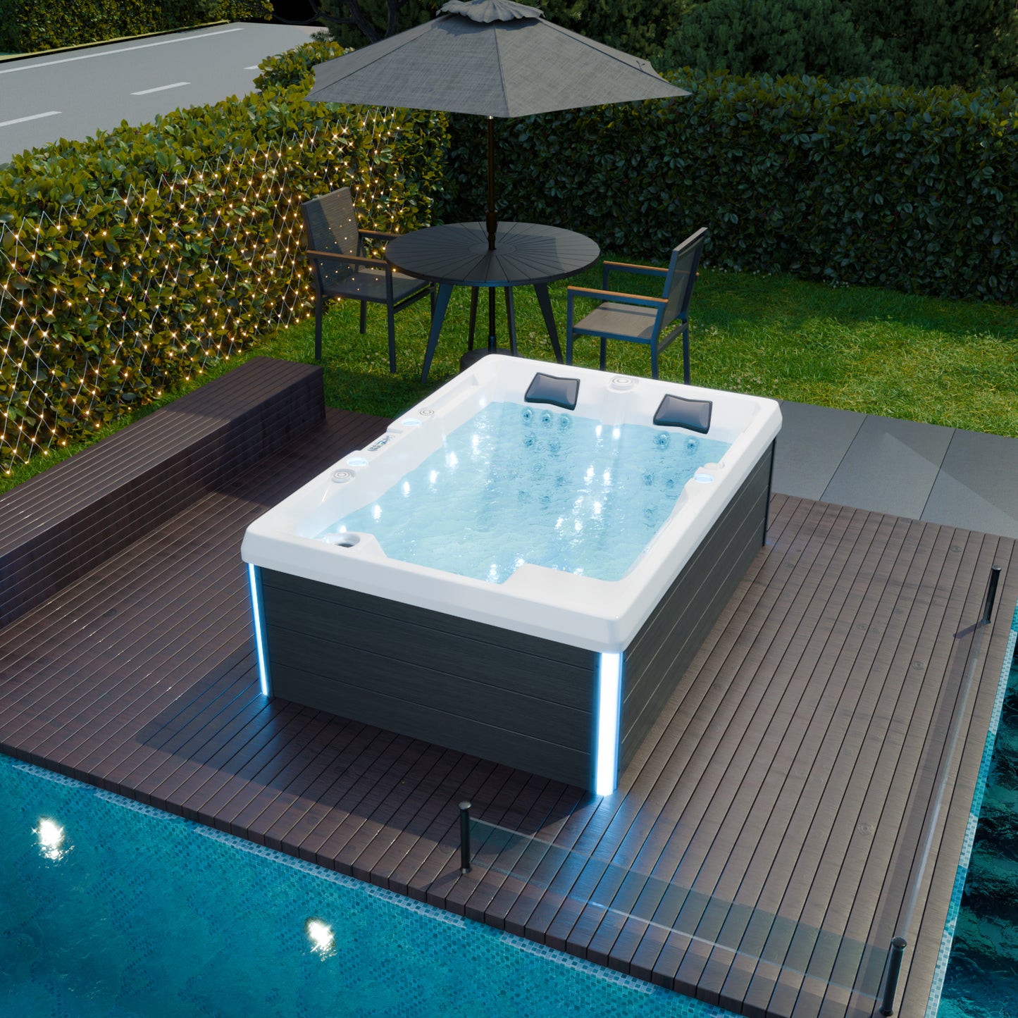 Outdoor Whirlpool Elba 210x150cm
