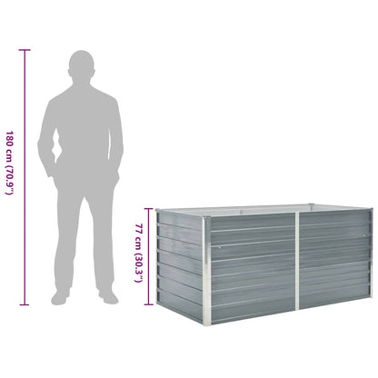 Hochbeet 160 X 80 X 77 Cm Verzinkter Stahl