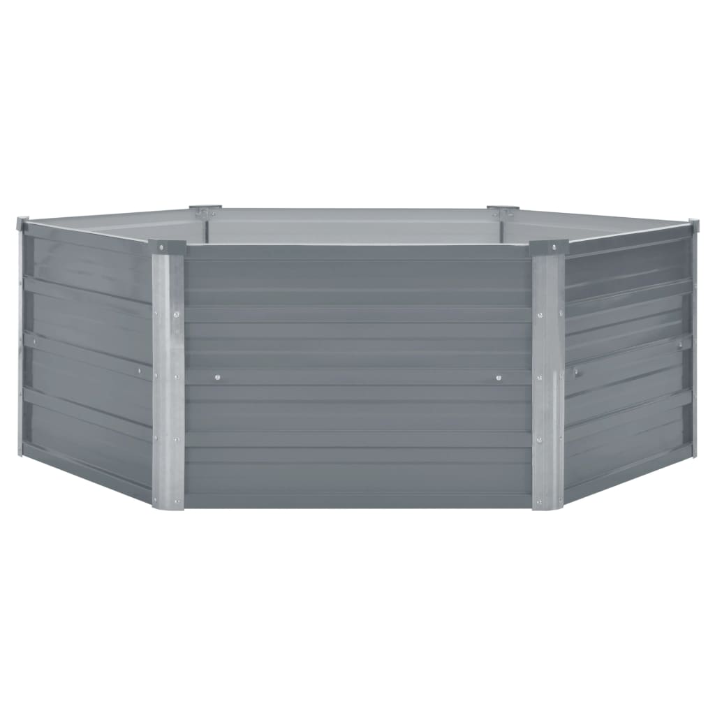Hochbeet 129 X 129 X 45 Cm Verzinkter Stahl