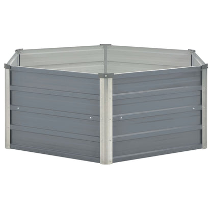 Hochbeet 129 X 129 X 45 Cm Verzinkter Stahl
