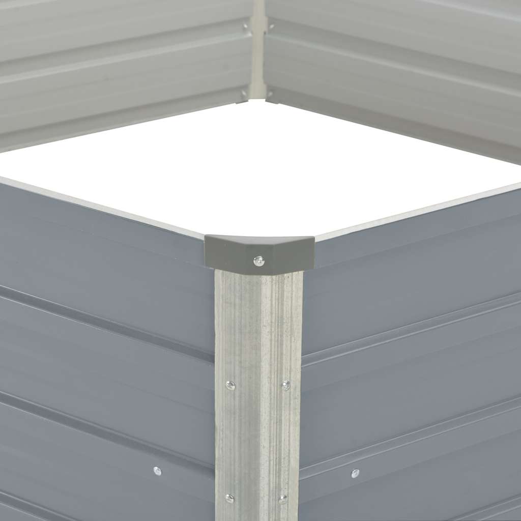 Hochbeet 129 X 129 X 45 Cm Verzinkter Stahl