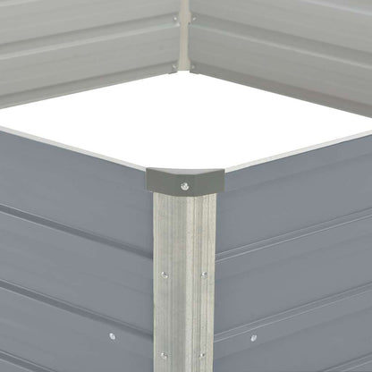 Hochbeet 129 X 129 X 45 Cm Verzinkter Stahl