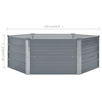 Hochbeet 129 X 129 X 45 Cm Verzinkter Stahl