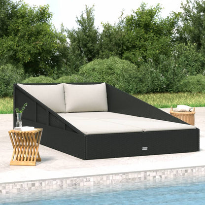 Gartenbett Grau 110X200 Cm Poly Rattan