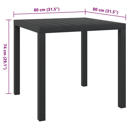 Gartentisch Aluminium Und Wpc