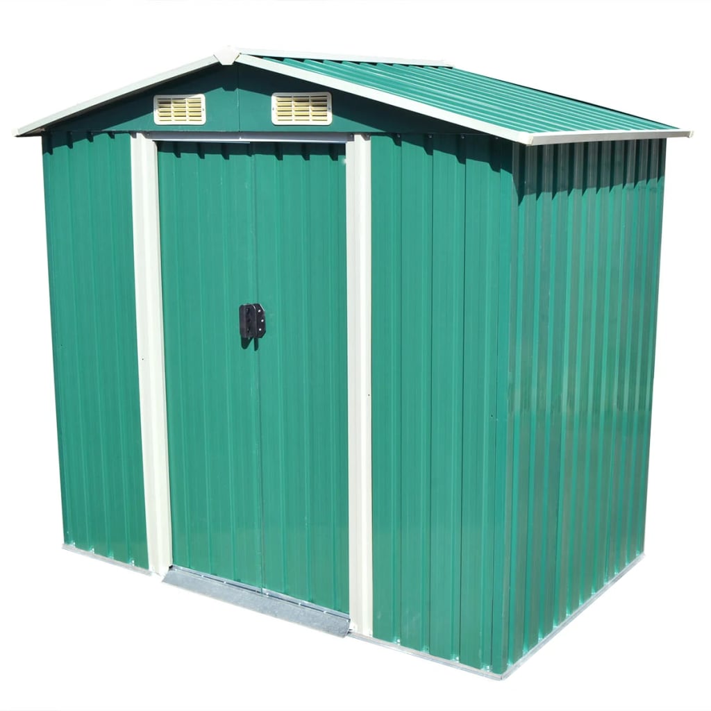 Gartenschuppen Stahl 204 X 132 X 186 Cm