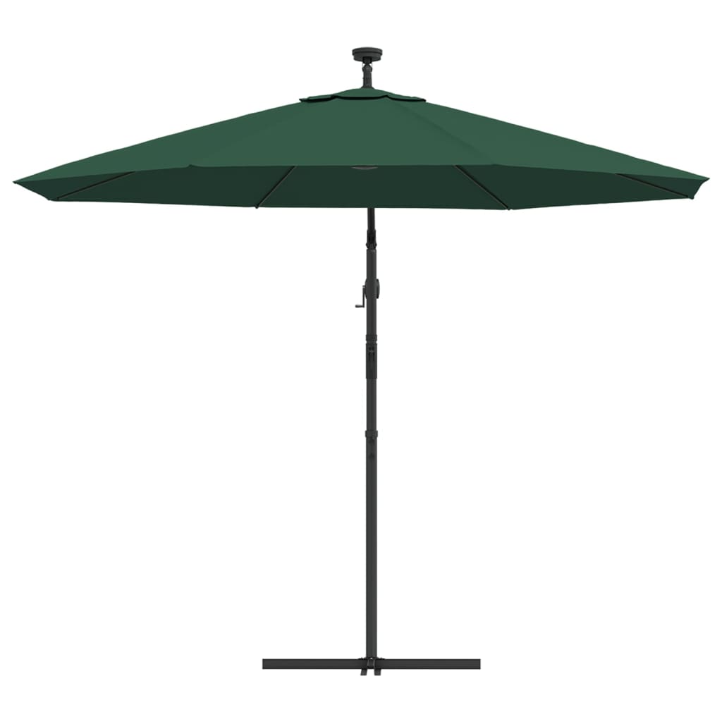 Sonnenschirm Ampelschirm Mit Led-Beleuchtung 300 Cm Metallmast