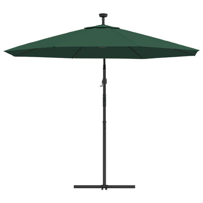 Sonnenschirm Ampelschirm Mit Led-Beleuchtung 300 Cm Metallmast
