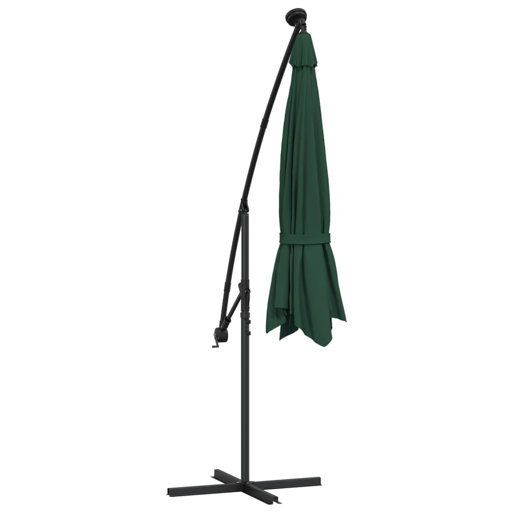 Sonnenschirm Ampelschirm Mit Led-Beleuchtung 300 Cm Metallmast
