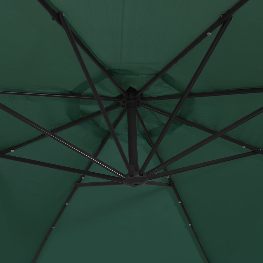 Sonnenschirm Ampelschirm Mit Led-Beleuchtung 300 Cm Metallmast