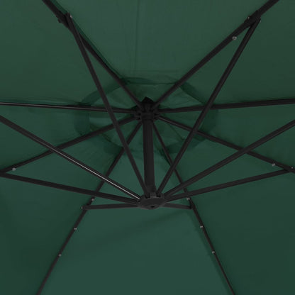 Sonnenschirm Ampelschirm Mit Led-Beleuchtung 300 Cm Metallmast
