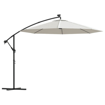 Sonnenschirm Ampelschirm Mit Led-Beleuchtung 300 Cm Metallmast