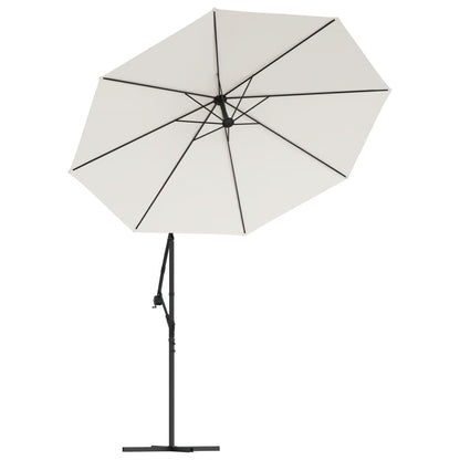 Sonnenschirm Ampelschirm Mit Led-Beleuchtung 300 Cm Metallmast