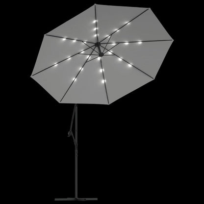 Sonnenschirm Ampelschirm Mit Led-Beleuchtung 300 Cm Metallmast