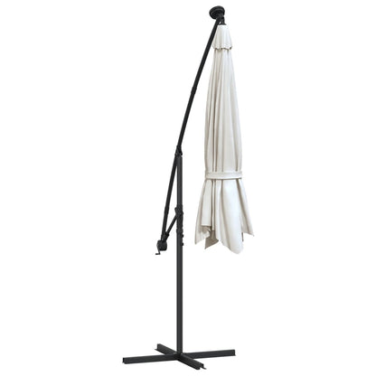 Sonnenschirm Ampelschirm Mit Led-Beleuchtung 300 Cm Metallmast