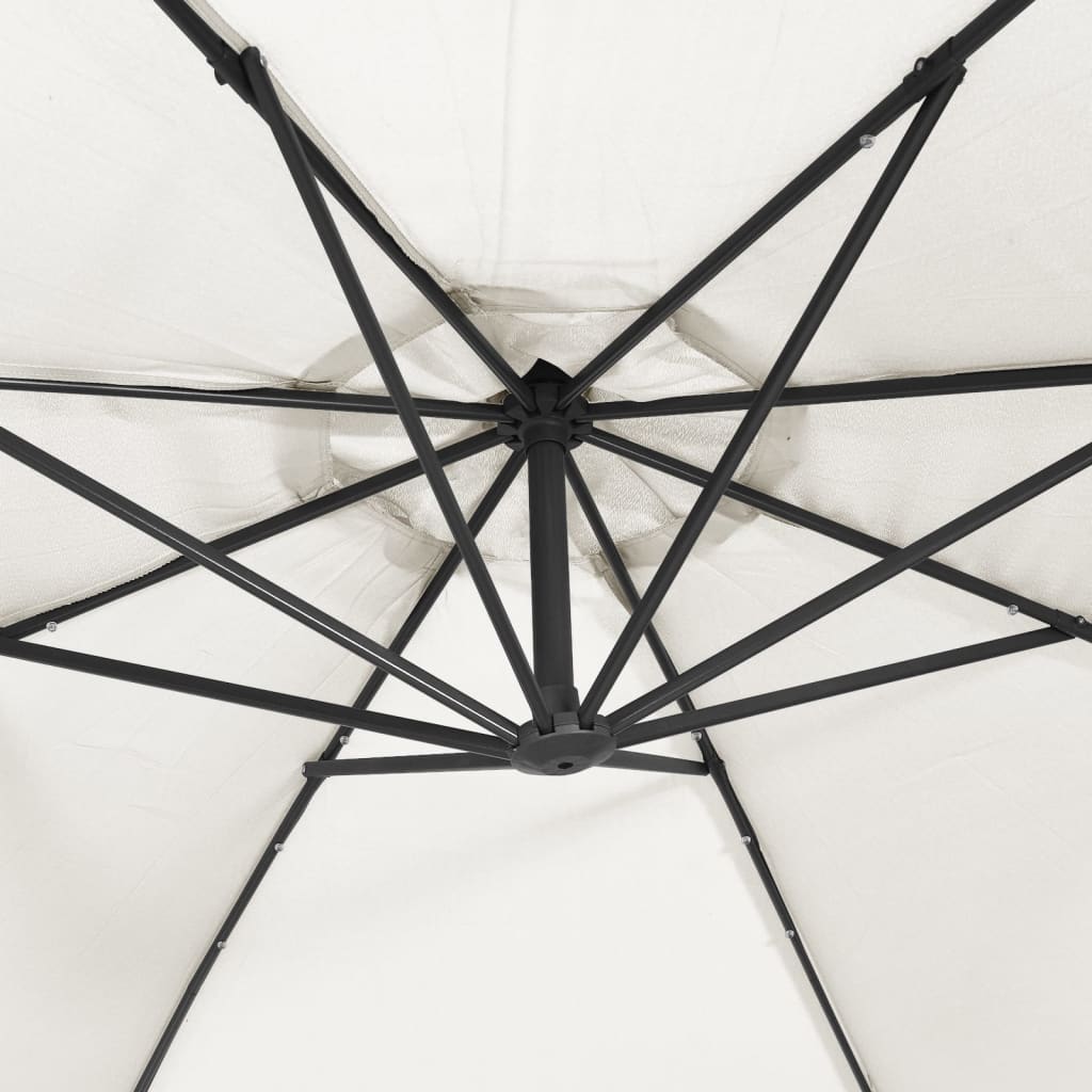 Sonnenschirm Ampelschirm Mit Led-Beleuchtung 300 Cm Metallmast