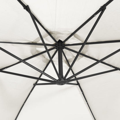 Sonnenschirm Ampelschirm Mit Led-Beleuchtung 300 Cm Metallmast