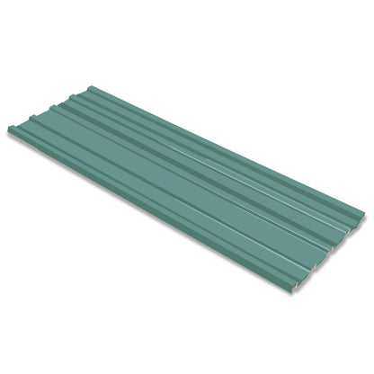 Dachpaneel 12 Pcs 129 X 45 Cm Verzinkter Stahl