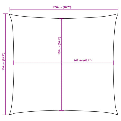 Sonnensegel Oxfordgewebe Quadratisch 2 X 2 M Terracotta Terrakotta