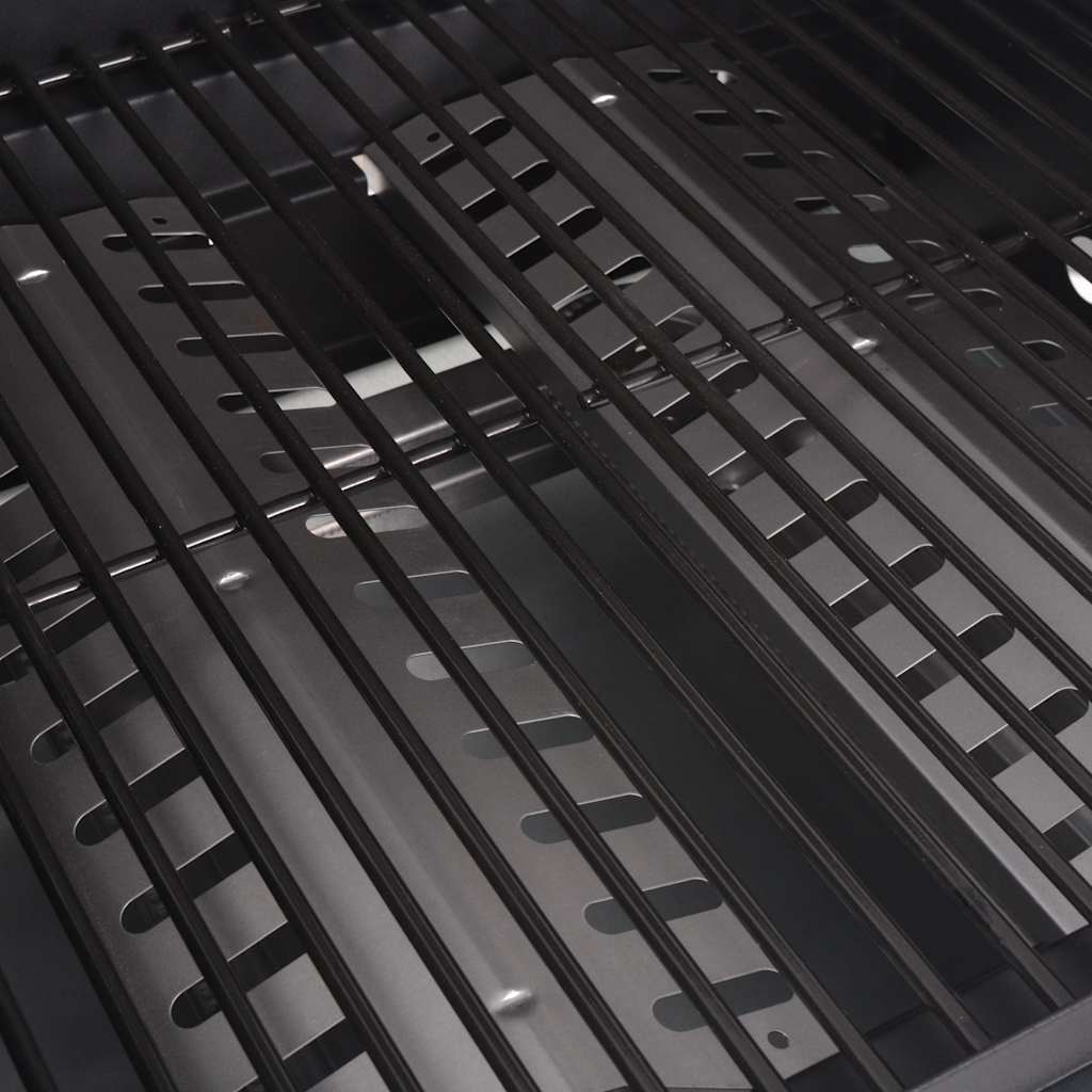 Gasgrill 2+1 Flammen Schwarz Und Silbern