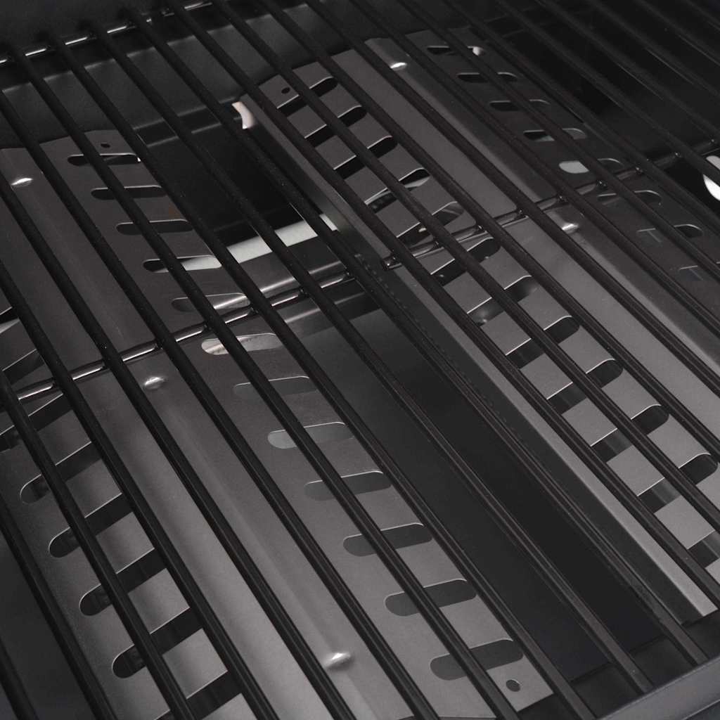 Gasgrill Mit Brenner Mit Rad Silber Stahl Mit Metallschlauch