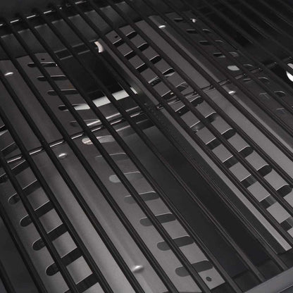 Gasgrill Mit Brenner Mit Rad Silber Stahl Mit Metallschlauch