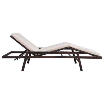 Sonnenliege Mit Auflage Poly Rattan