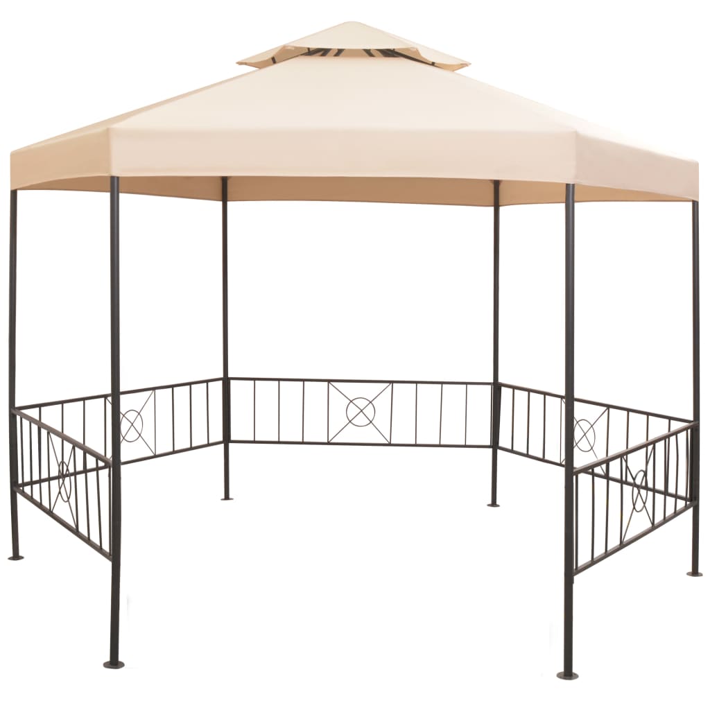Gartenpavillon Partyzelt Hexagonal 323X265 Cm