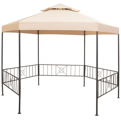 Gartenpavillon Partyzelt Hexagonal 323X265 Cm