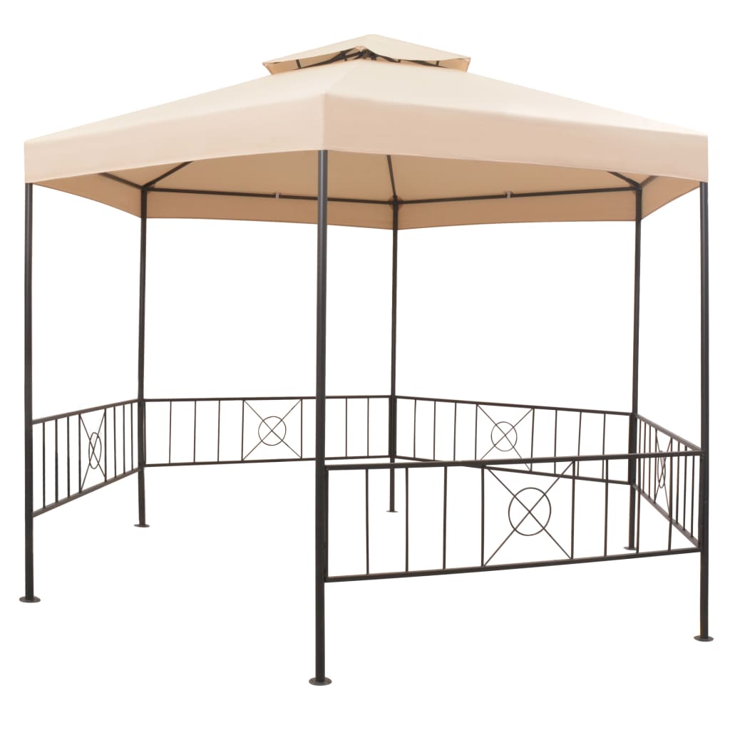 Gartenpavillon Partyzelt Hexagonal 323X265 Cm