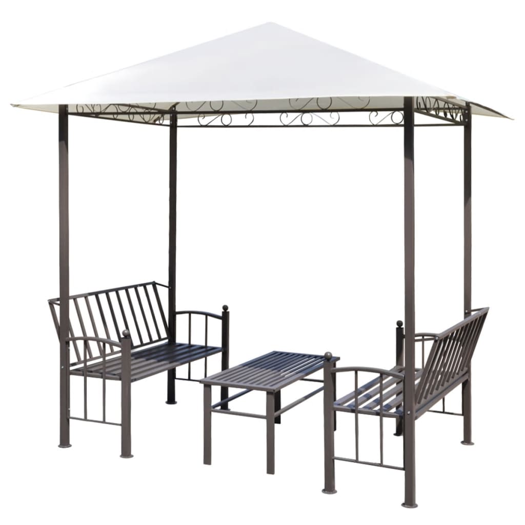 Gartenpavillon Mit Tisch Und Bänken 2,5X1,5X2,4 M