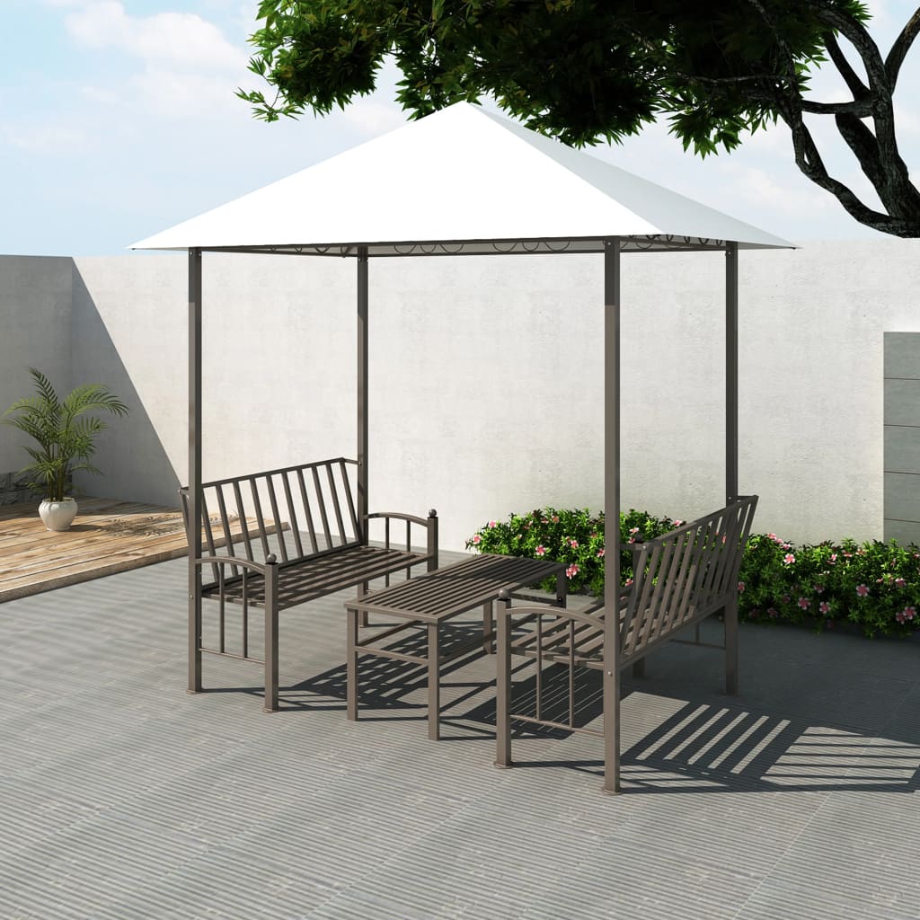 Gartenpavillon Mit Tisch Und Bänken 2,5X1,5X2,4 M