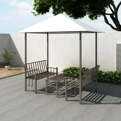 Gartenpavillon Mit Tisch Und Bänken 2,5X1,5X2,4 M