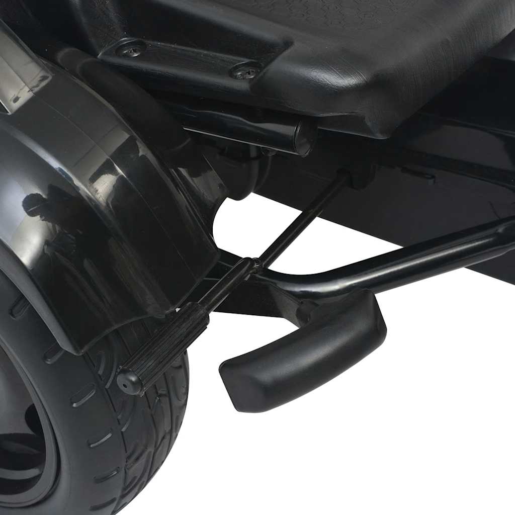 Pedal Go-Kart Mit Verstellbarem Sitz Schwarz
