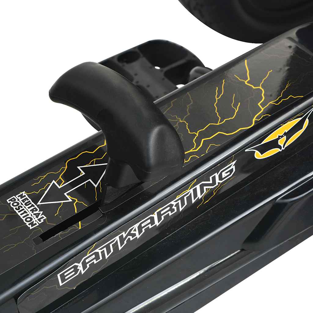 Pedal Go-Kart Mit Verstellbarem Sitz Schwarz
