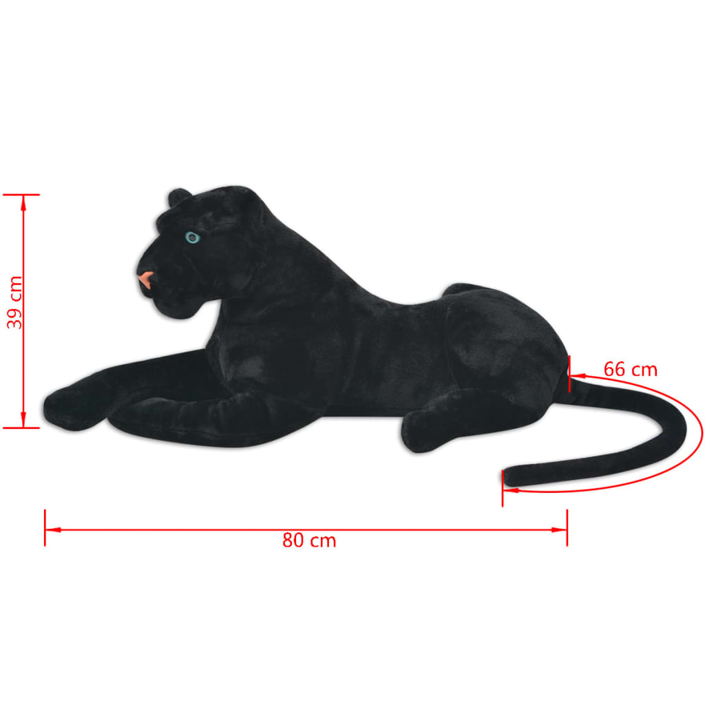 Kuscheltier Plüsch Schwarz Xxl