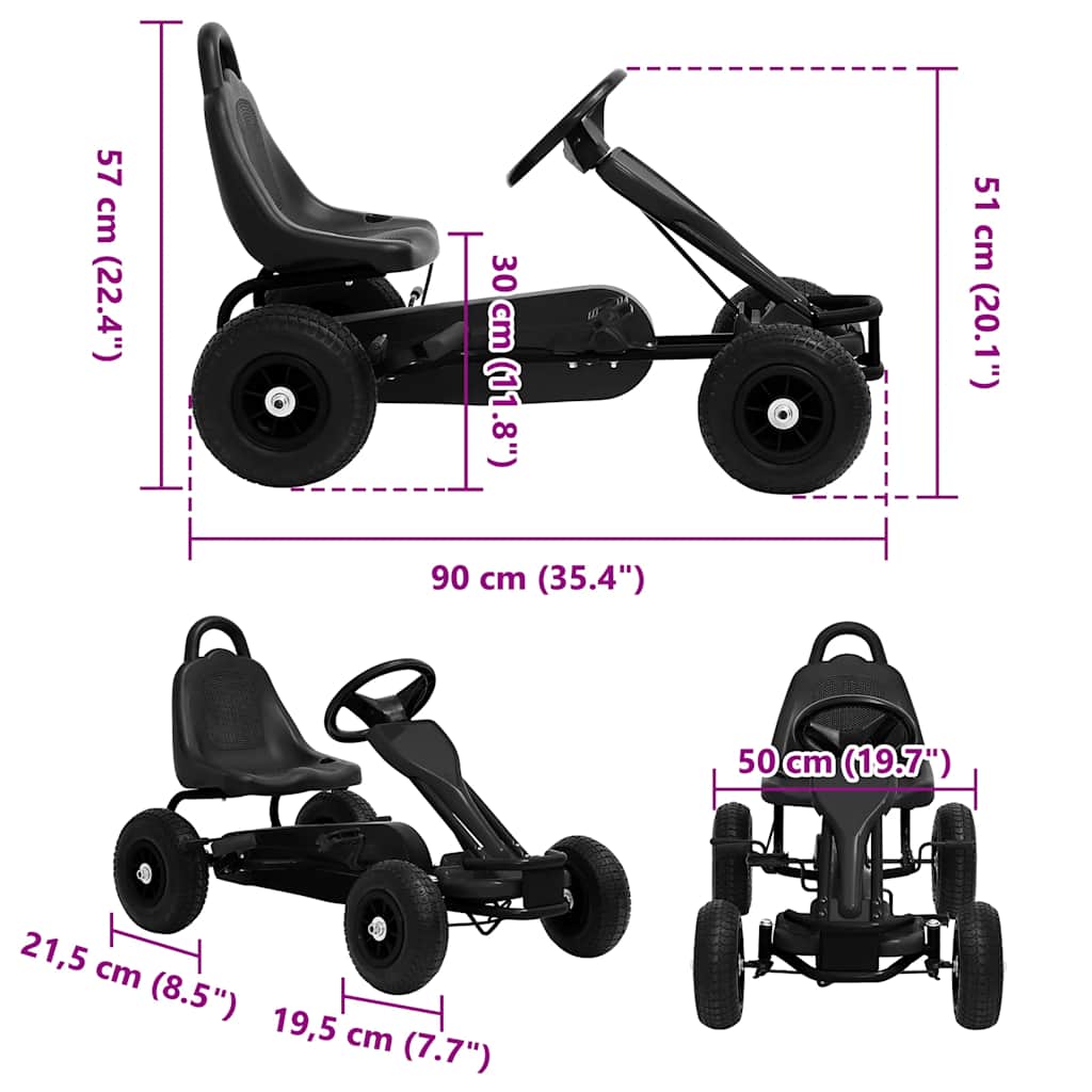 Pedal Go-Kart Mit Luftreifen