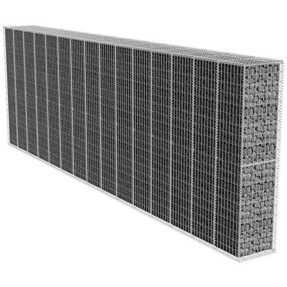 Gabionenwand Mit Abdeckung Verzinkter Stahl