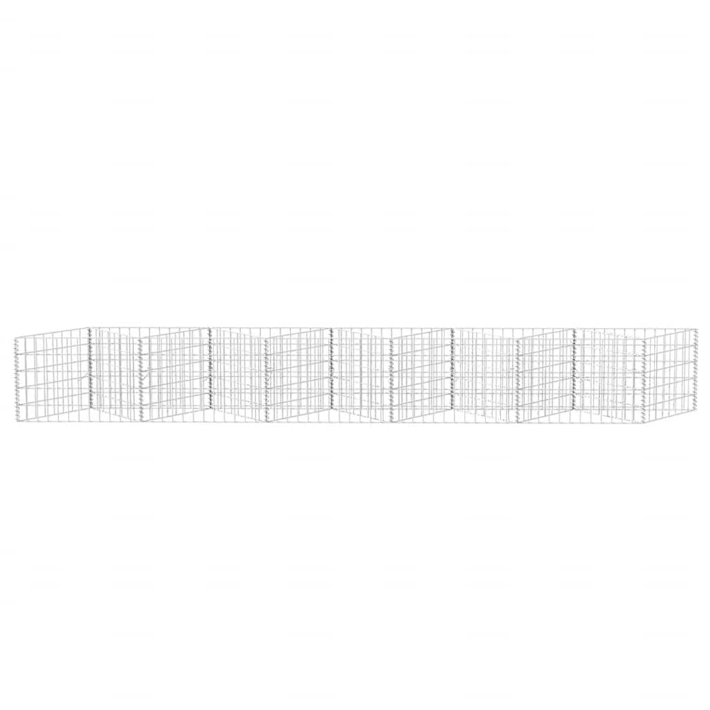 Gabionenkorb Pflanzkasten Gemüse-Hochbeet Stahl 300×30×50 Cm