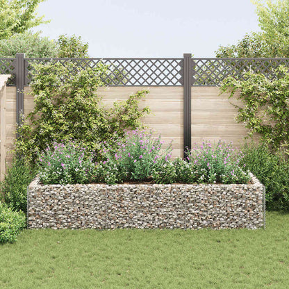 Gabionen-Hochbeet Stahl 360×90×100 Cm