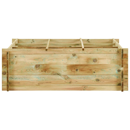Pflanzkübel Hochbeet Kiefernholz Imprägniert 120X120X40 Cm