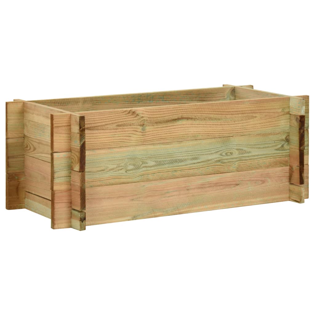 Pflanzkübel Hochbeet Kiefernholz Imprägniert 80 Cm