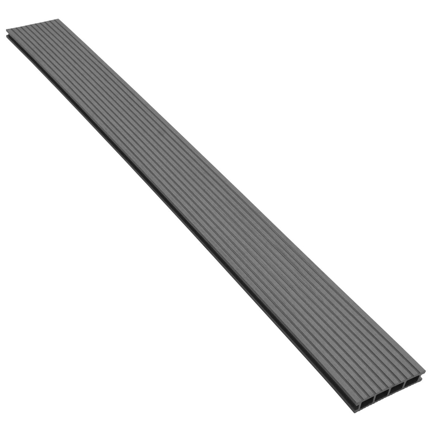 Terrassendiele 4 Pcs Grau Wpc